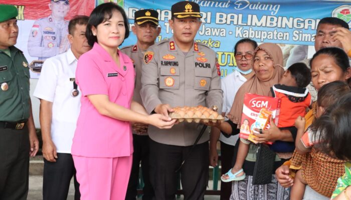 Kapolres Simalungun Harapkan Tingkat Kesadaran Masyarakat Antisipasi Stunting Meningkat