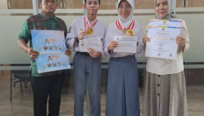 Dua Siswa SMA Harapan Medan Raih Empat Medali Emas OMPI