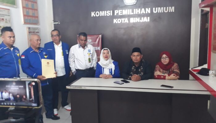 PAN Daftarkan Bacaleg Ke KPU Binjai