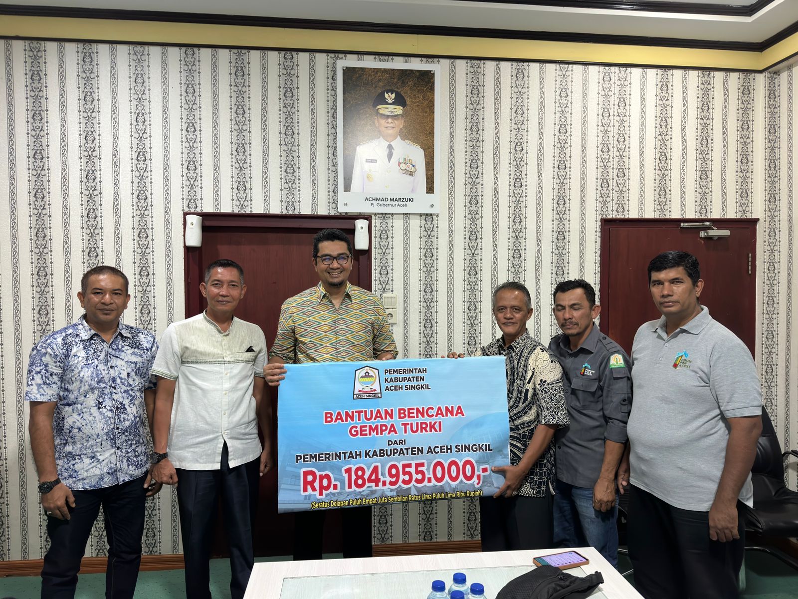 Aceh Singkil Salurkan Donasi Rp184 Juta Lebih Untuk Korban Gempa Turki