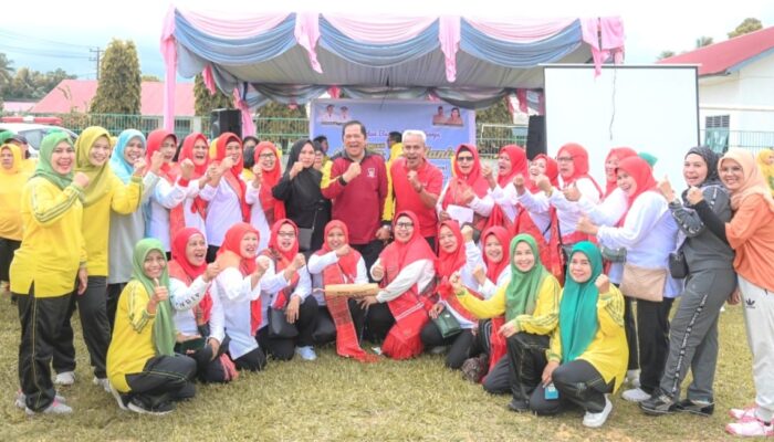 Puskesmas Padangmatinggi Gelar Lomba Senam Prolanis