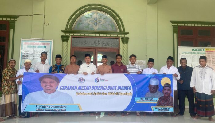 Gadget Sehat Dan BKM Masjid Al Barokah Medan Marelan Kolabarasi Peduli Dhuafa