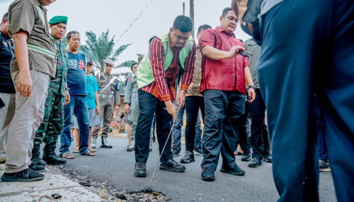 Temukan Pengaspalan Jalan Bunga Rampai III Dilakukan Asal-asalan, Bobby Nasution Minta Dikorek & Diaspal Ulang