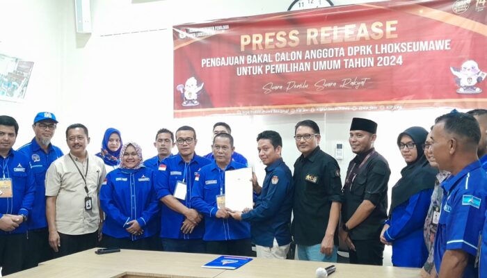 Daftarkan 25 Bacaleg, Demokrat Lhokseumawe Siap Jemput Kemenangan