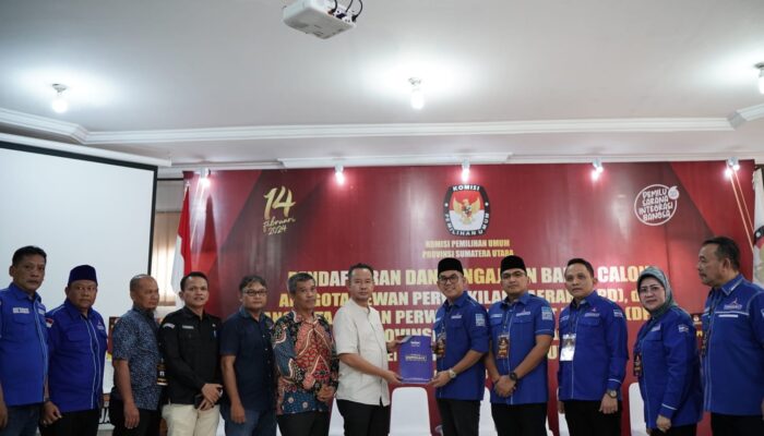 Target 19 Kursi, DPD Demokrat Sumut Daftar Bacaleg Ke KPU Sumut