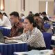 PARA peserta calon mahasiswa ITPLN terlihat antusias saat mengikuti seleksi masuk ITPLN 2023, di kantor PLN Induk Distribusi Sumut.
