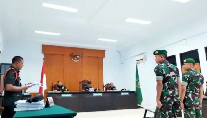 Bawa Sabu 75 Kg Dua Oknum TNI Dituntut Mati