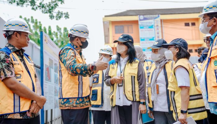 Progres Pembangunan Infrastruktur Permukiman Kawasan Kota Lama Kesawan Medan Telah Capai 54,830%
