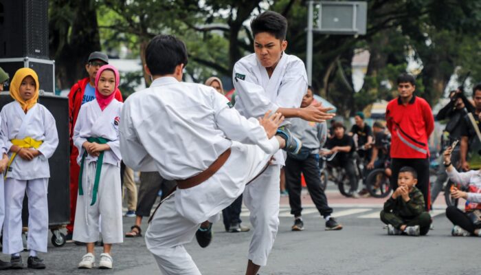 Serunya CFD Di Medan, Diisi Olahraga Rekreasi Beladiri Kempo