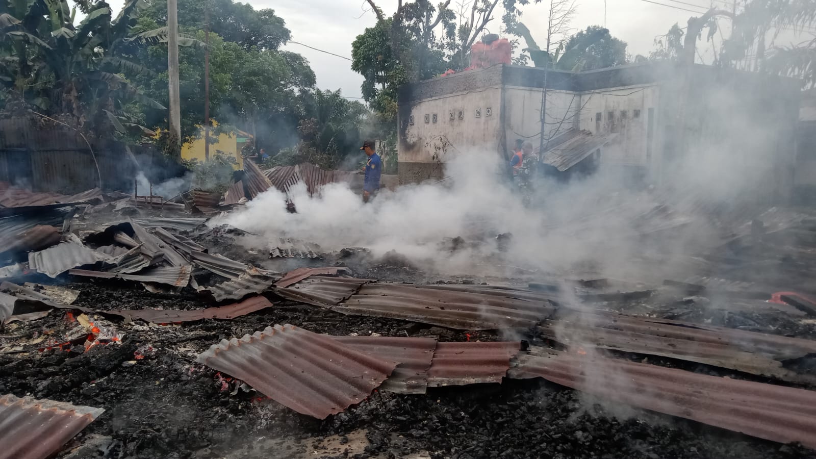 Empat Bangunan Ponpes Al Aqlam Subulussalam Musnah Terbakar