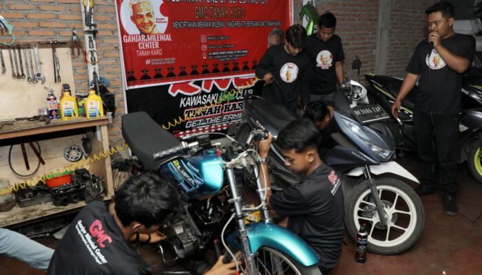 GMC Sumut Kenalkan Ganjar di Karo Lewat Pelatihan Tune up “Kereta”