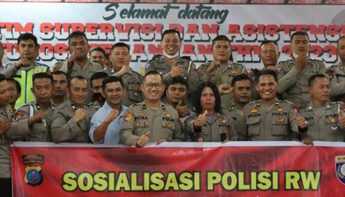 Perkuat Harkamtibmas, 255 Personel Polres P. Siantar Sosialisasi Polisi RW