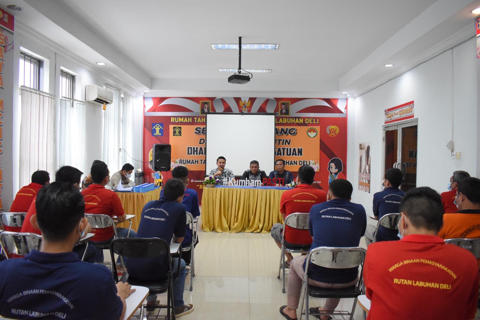 Dukung P4GN, WBP Rutan Labuhandeli Jalani Tes Urin