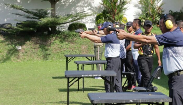 Sinergitas TNI, Polri Dan Pemko, Polres P.Siantar Gelar Olahraga Menembak