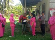 Bhayangkari Ranting Polsek Besitang Salurkan Bantuan Sembako
