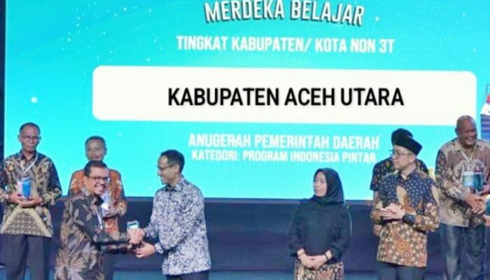 Aceh Utara Terima Penghargaan Merdeka Belajar Dari Mendikbudristek RI