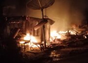 5 Rumah Semi Permanen Ludes Terbakar Di Sihobuk Tarutung