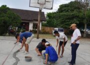 Orang Muda Ganjar Ajak Masyarakat Renovasi Lapangan Basket di Balige