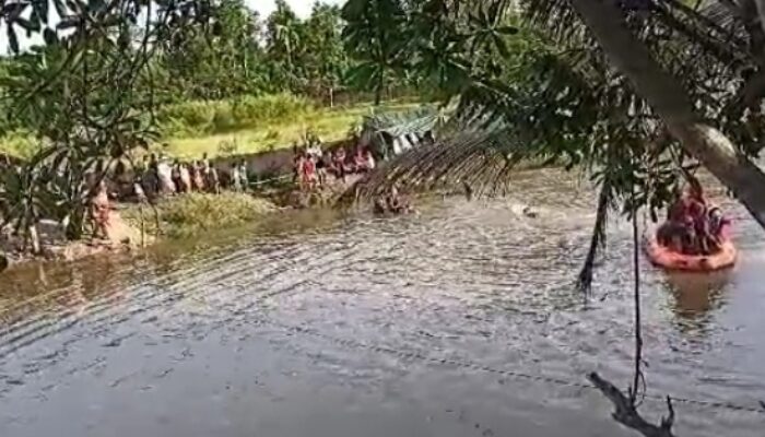 Bocah Tenggelam Di Jembatan Lallah-Simeulue Yang Ambruk