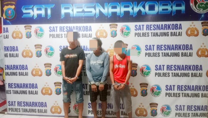 Jual Hingga 40 Paket Sabu Perhari, Tiga Pengecer Diringkus