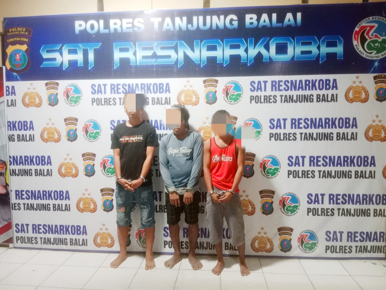 Jual Hingga 40 Paket Sabu Perhari, Tiga Pengecer Diringkus