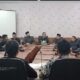 PERWAKILAN massa PB HIMALA Indonesia diterima Wakil Ketua DPRD Kabupaten Langkat Ir Antoni Ginting, didampingi Ketua Komisi A Muhammad Bahri, dan sejumlah anggota dewan lainnya, Jumat (26/5). Waspada/Ist