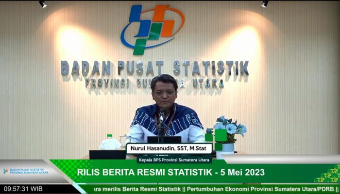 Ekonomi Sumut Triwulan I-2023 Terkontraksi 0,45%