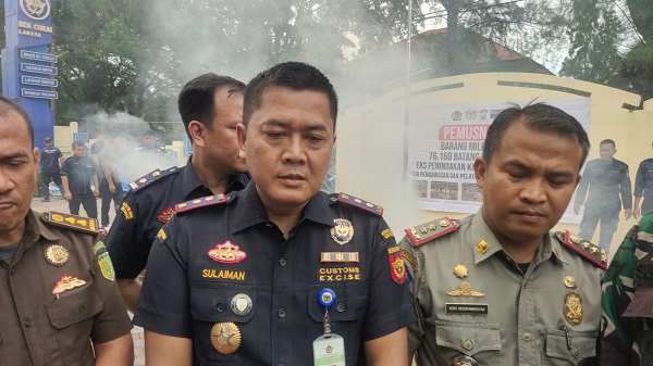 Bea Cukai Langsa Musnahkan 76.160 Rokok Ilegal