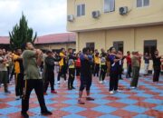 Polri-TNI Dan Pemkab Taput Olahraga Bersama