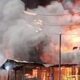Tiga rumah yang ludes terbakar di Kecamatan Batangnatal. Waspada/ist