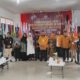 Ketua DPC Partai Hanura Abdya, Al Amin, didampingi pengurus lainnya, saat mendaftarkan bacaleg ke KIP Abdya. Rabu (10/5).Waspada/Syafrizal