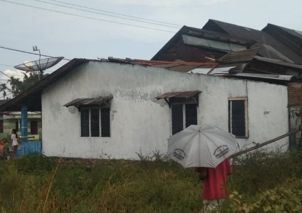 Puting Beliung Rusak Puluhan Rumah Warga Di Simalungun