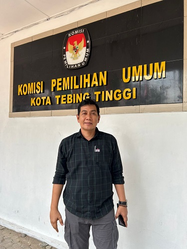 Plt Ketua KPU Kota Tebingtinggi, Rudi Herwin. Waspada/Kristian Brahmana