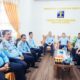Rombongan Kakanwil Kemenkumham Aceh saat mengunjungi Lapas Kelas IIB Langsa. Waspada/Munawar