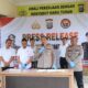 KAPOLRES Humbahas AKBP Hary Ardianto, SH., SIK., MH melakukan Press Release di Mapolres Humbahas. Waspada/Andi Siregar