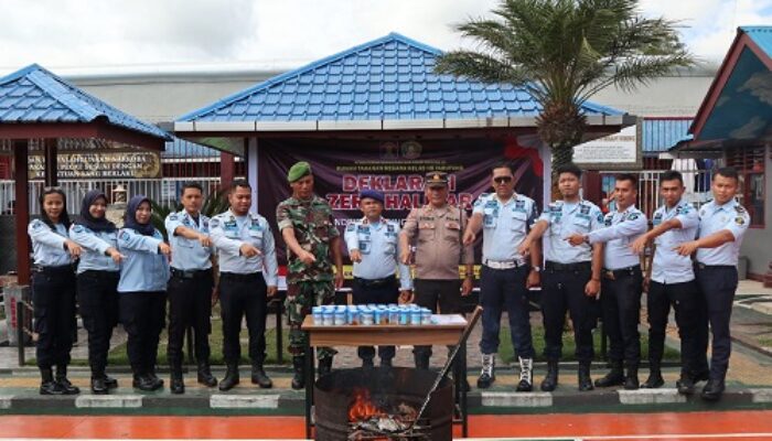 Rutan Tarutung Deklarasi Zero Halinar Dan Tes Urine