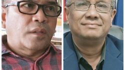 Ketua DPD PAN Nasrul Syam, dan Ketua DPD Partai NasDem, Kabupaten Pidie Fadhlullah TM Daud. Waspada/Muhammad Riza