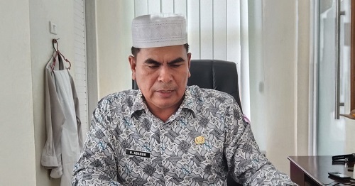 H. Abror Hasibuan, S. Pd, Kepala Seksi Haji dan Umroh Kankemenag Kabupaten Padanglawas. Waspada/Idaham Butar Butar