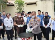 Polres Sergai Musnahkan 28 Kg Sabu