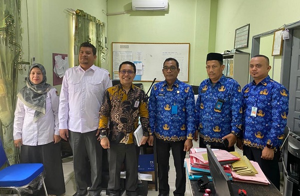 Lapas Kelas IIA Lhokseumawe menerima kunjungan KIP untuk kegiatan verifikasi data pemilih, Senin (23/5). Waspada/ist