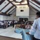 Mewakili Pj Bupati Aceh Utara, Azwardi Abdullah, Asisten I Dayan Albar memberikan sambutan pada acara pembukaan Pelatihan Life Skill Berbasis Kompetensi di Aula Setdakab Aceh Utara di Landing, Lhoksukon. Waspada/Maimun Asnawi