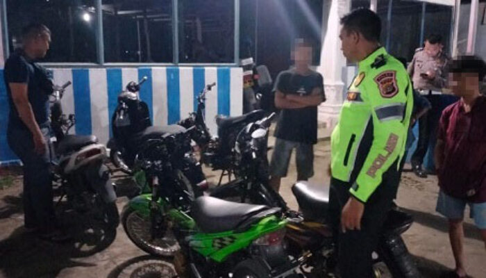 Polisi Tangkap Belasan Motor Berknalpot Brong