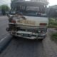 Mobil bus milik sekolah Yayasan Pendidikan Juhar Ilmi saat diamankan. Waspada/ist