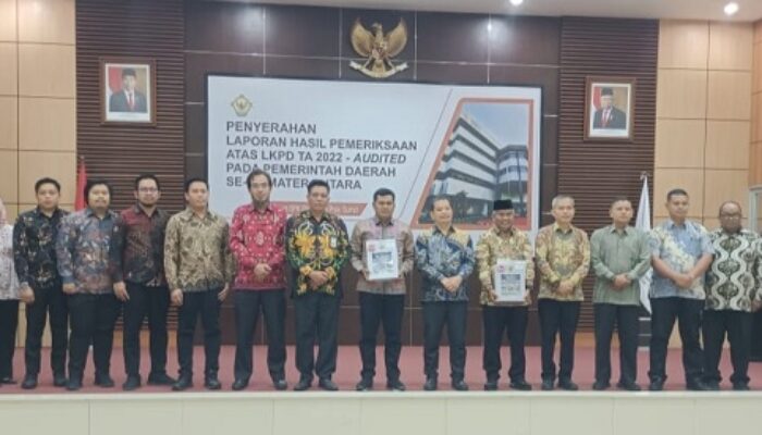 Pemkab Palas Raih Opini WDP Atas LKPD TA 2022
