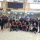 Tim KSBN Aceh berfoto bersama di Bandara Sultan Iskandar Muda (SIM) Blang Bintang, Aceh Besar, sebelum bertolak ke Jakarta. (Waspada/Ist)
