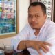 BENDAHARA Umum Partai Gelora Sumut, Purna Irawan sebelum bertolak ke tanah suci menunaikan ibadah haji tahun 2023 bersama jamaah Kloter 2 Embarkasi Medan asal Kab. Deli Serdang. Waspada/Surya Efendi