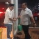 Darwis H Harahap menyambut kunjungan Kombes Pol (purn) Ikhwan Lubis. Waspada/Ist