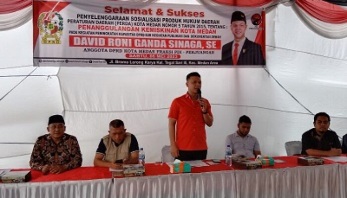 David Roni G Sinaga Harap Pemko Wujudkan Program Penanggulangan Kemiskinan