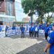 PARA kader dan pengurus DPC PAN se-Kabupaten Deli Serdang, saat menggelar demo ke Kantor DPW PAN Sumut, mendesak Ketua DPD PAN DS Irawan, dicopot dari jabatannya. Waspada/Ist
