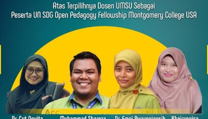 Empat Dosen UMSU Lolos Program UN SGD Open Pedagogy Fellowship